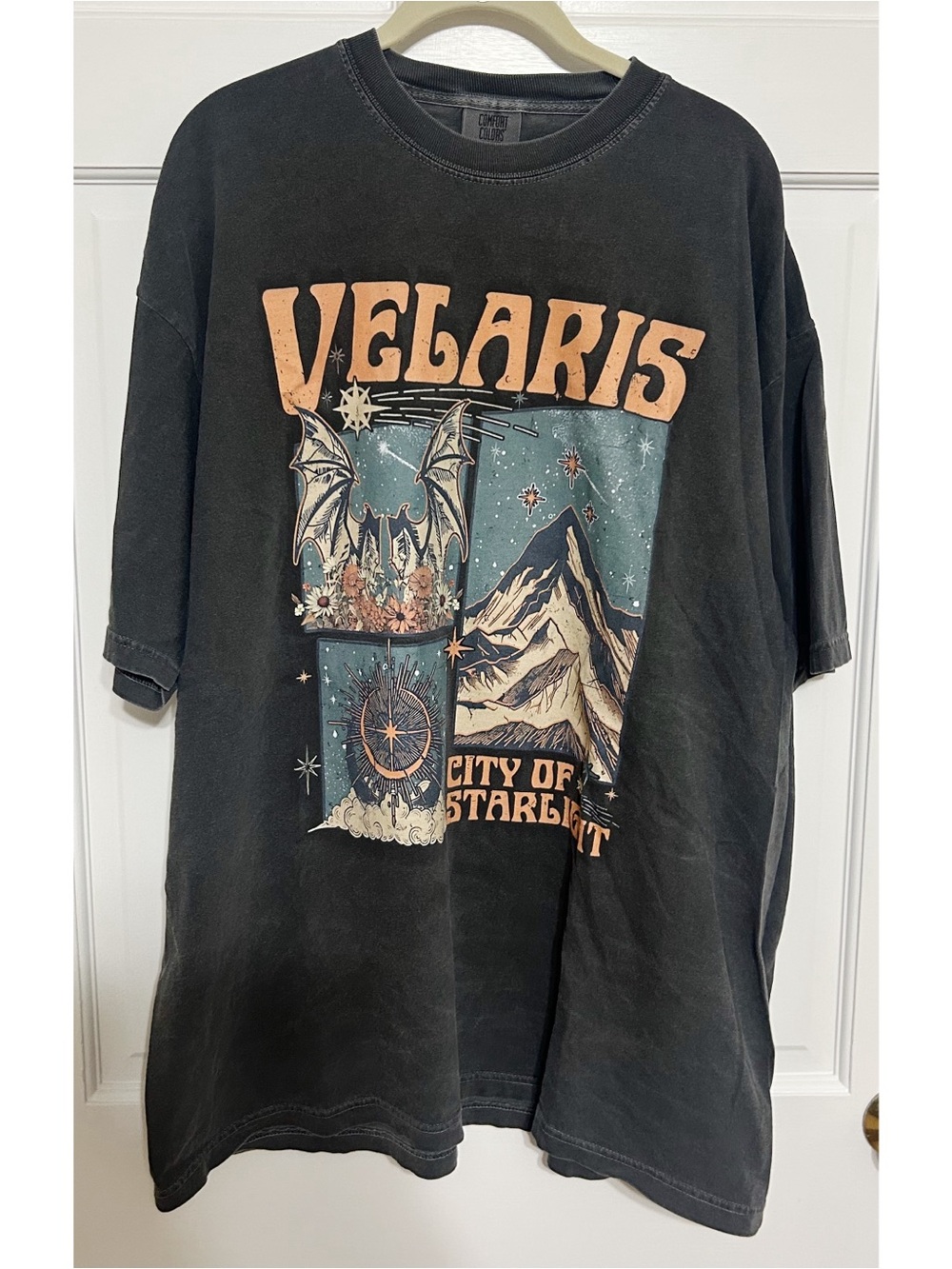 Comfort Colors ACOTAR Velaris Gray Graphic Tee